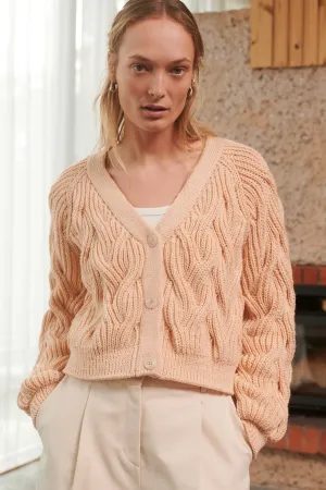 Nemunas: Golden Hour Merino Wool Cardigan