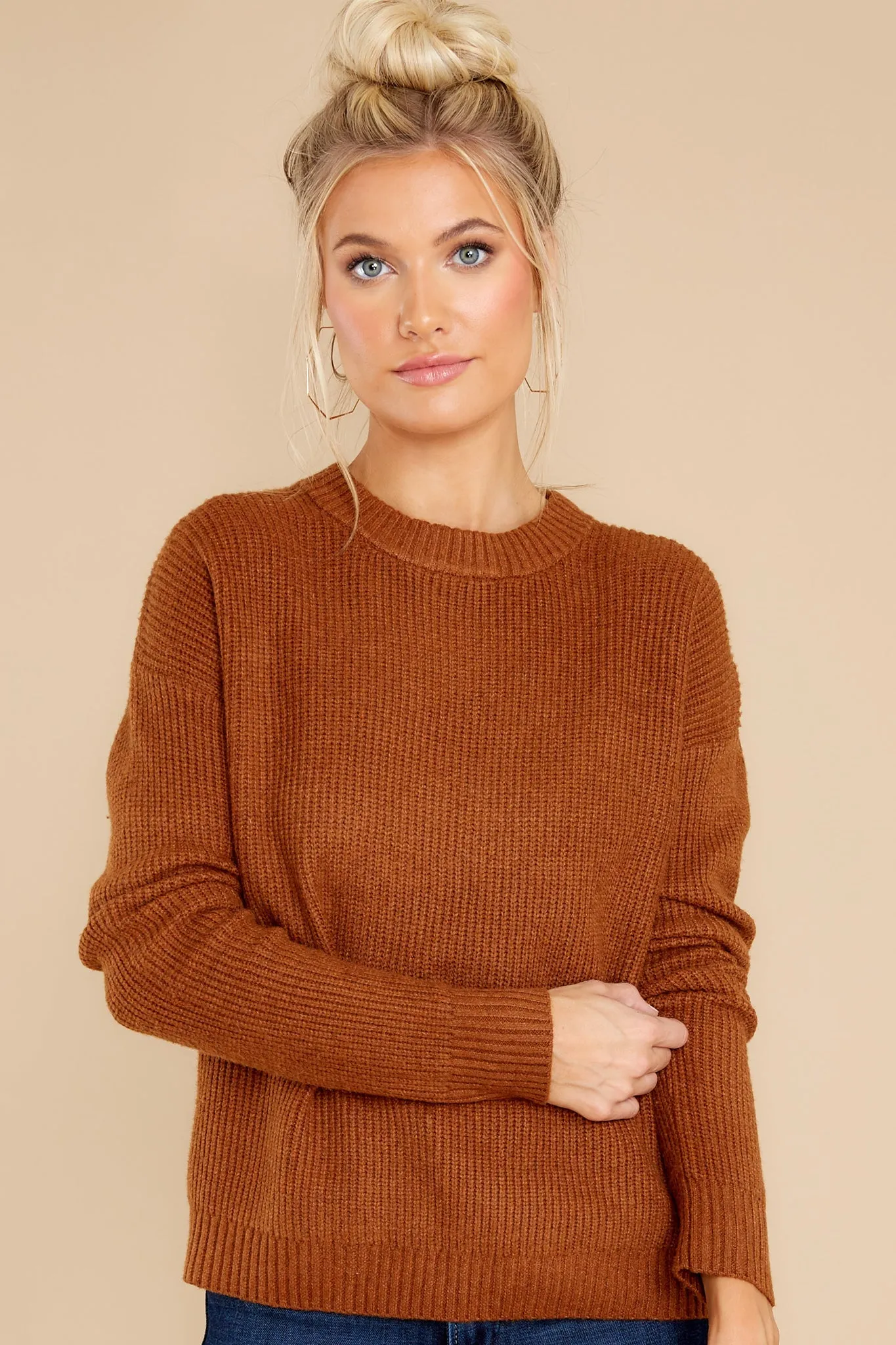 No Ordinary Day Caramel Sweater