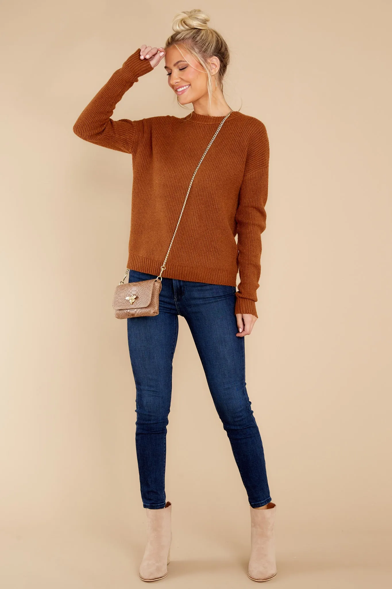 No Ordinary Day Caramel Sweater