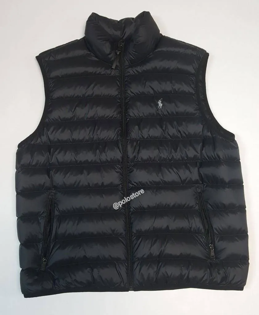 Nwt Polo Ralph Lauren Black Small Pony Down Vest