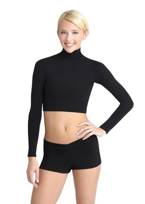 ON SALE Team Basics Long Sleeve Turtleneck Crop Top