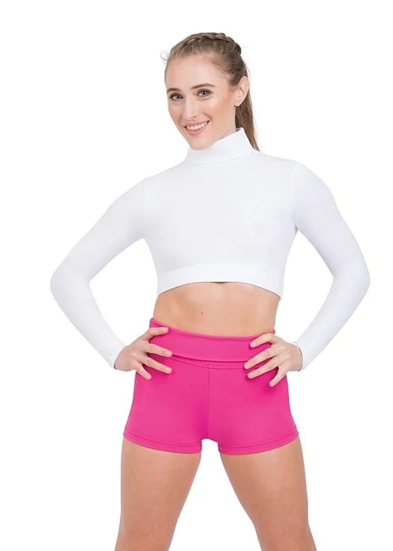 ON SALE Team Basics Long Sleeve Turtleneck Crop Top