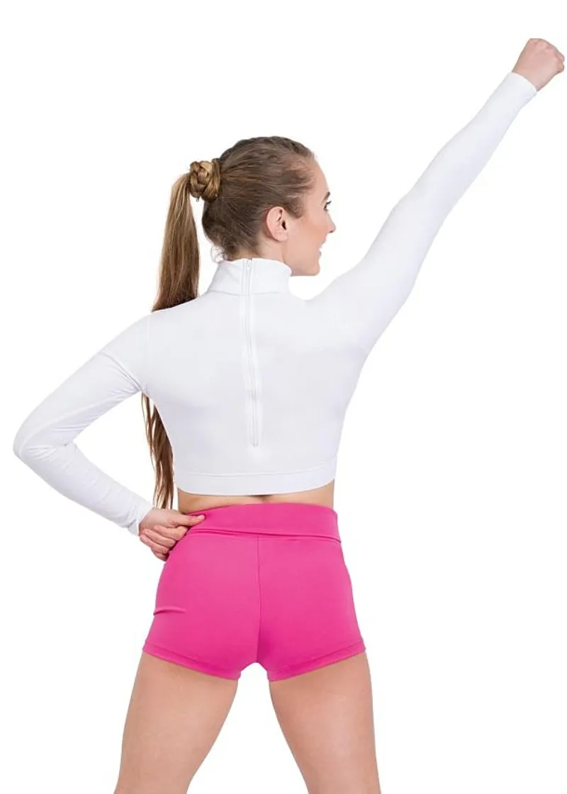 ON SALE Team Basics Long Sleeve Turtleneck Crop Top