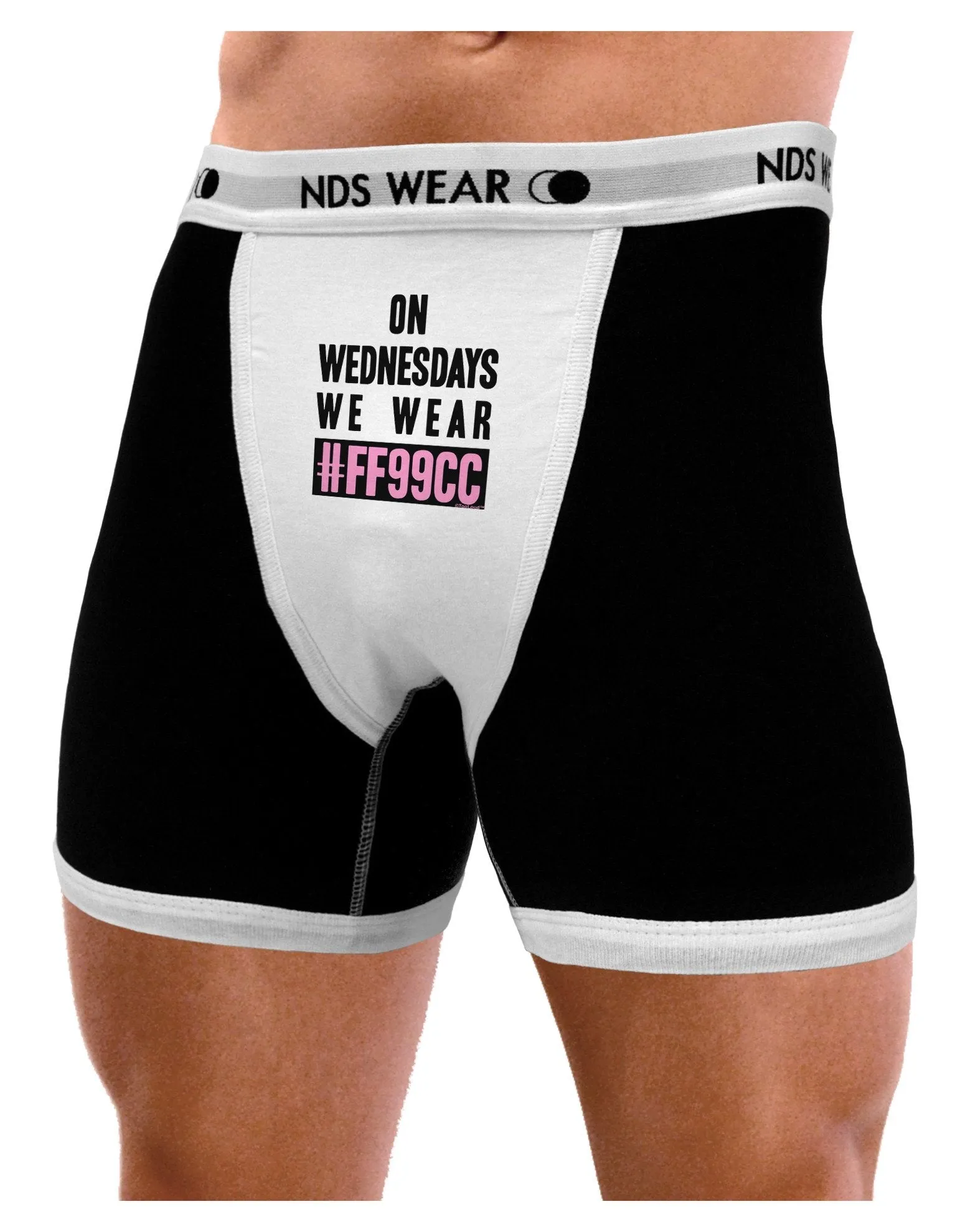 On Wednesdays We Wear FF99CC Mens Boxer Brief Underwear