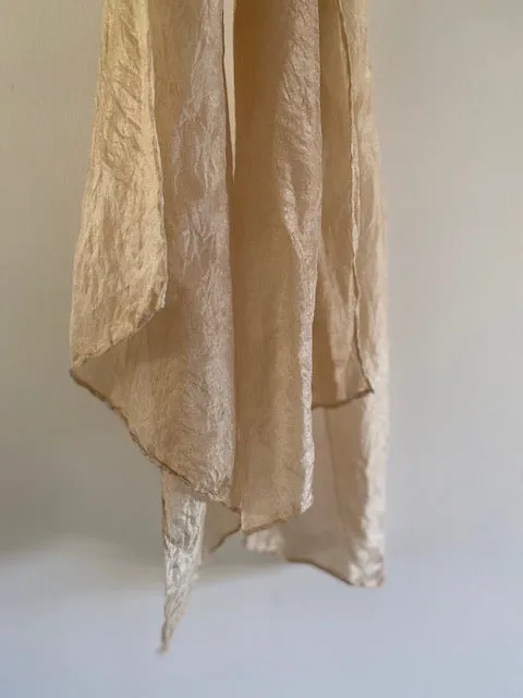 Pale Sand Silk Scarf