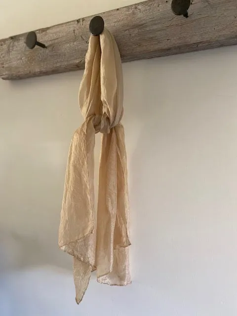 Pale Sand Silk Scarf