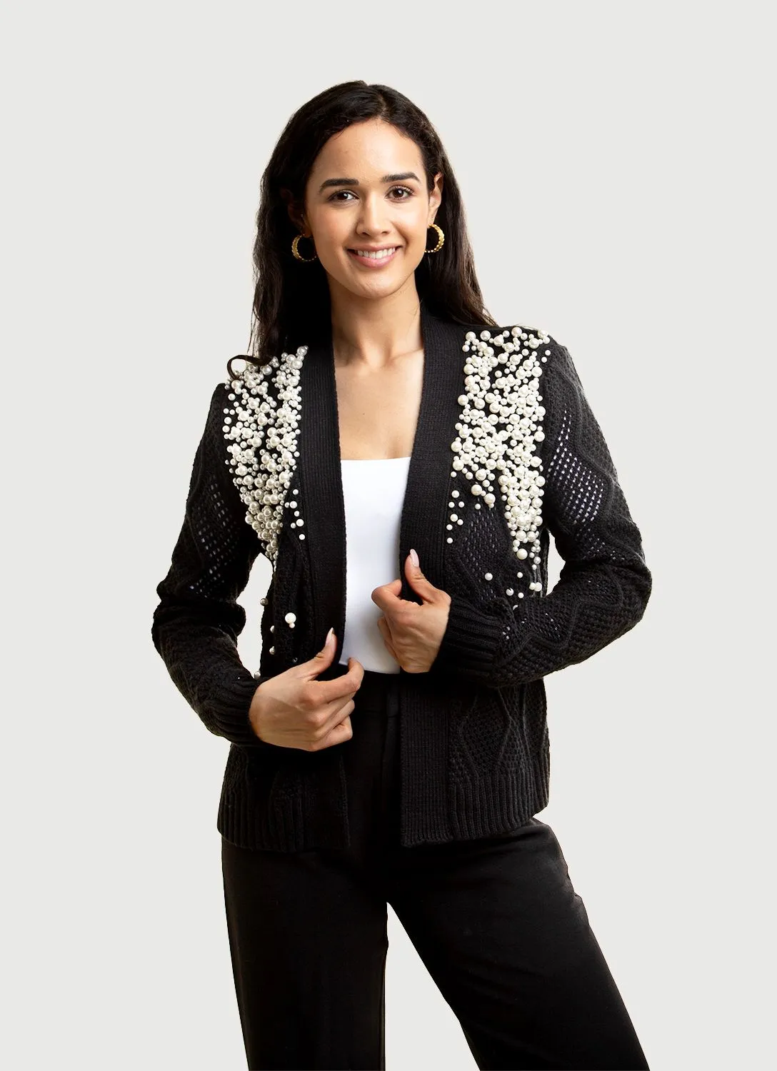 Pearl Embellished Cardigan