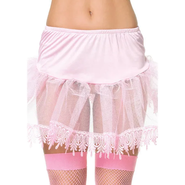 Petticoat w/Lace Trim Leg Avenue - Asst Colours