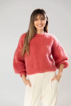 Pink Mohair and Organic Wool Sweater