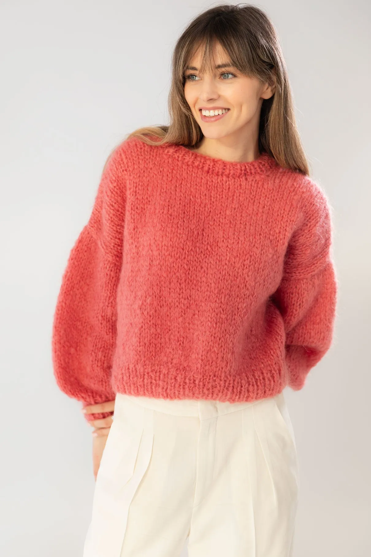 Pink Mohair and Organic Wool Sweater