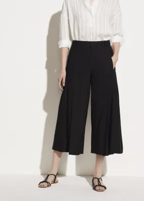 Pleat Front Culotte in Black