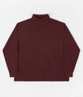 Polar Shin Turtleneck Long Sleeve T-Shirt - Wine