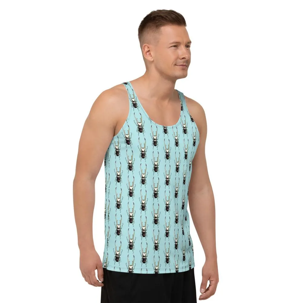 Polka Stags Unisex Tank Top Textiles by Robert Bowen