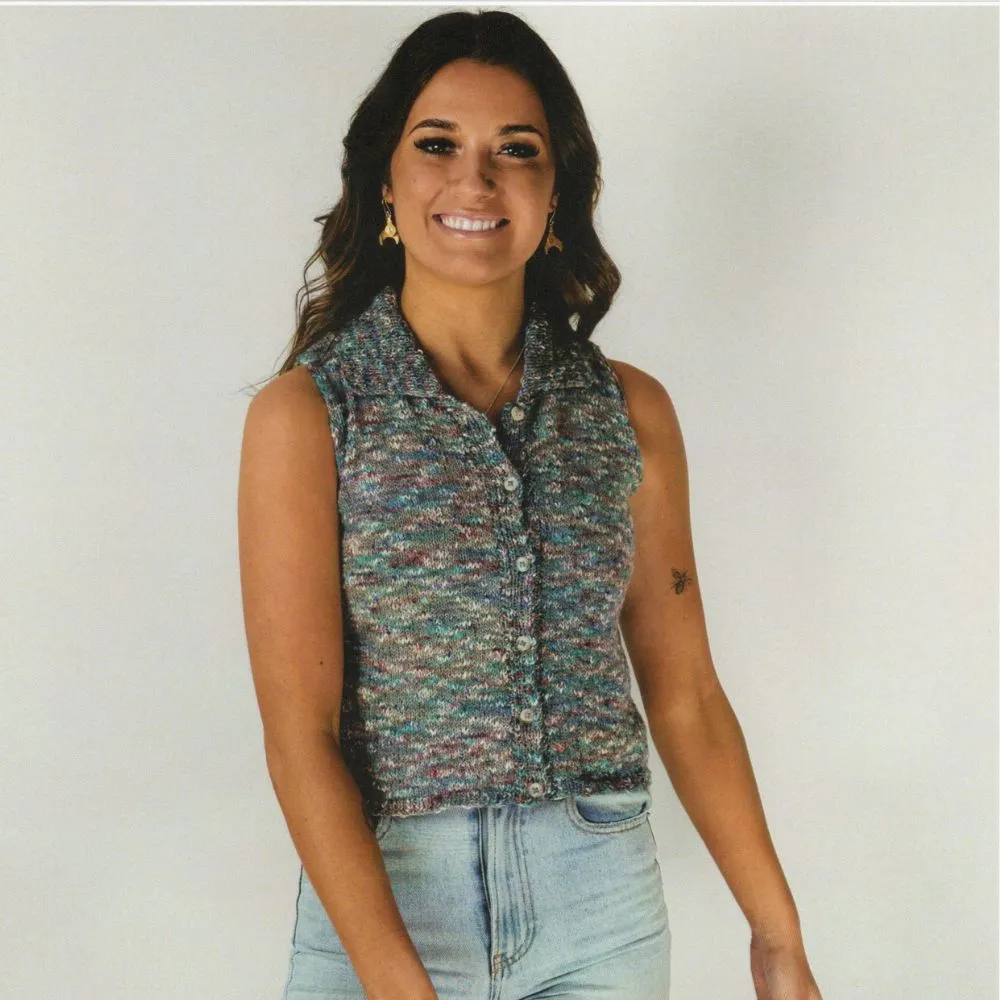 Polo Cardi Knitting Pattern (2306)