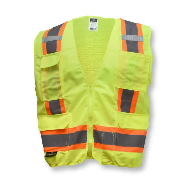 Radians SV6 Two Tone Surveyor Type R Class 2 Solid/Mesh Safety Vest