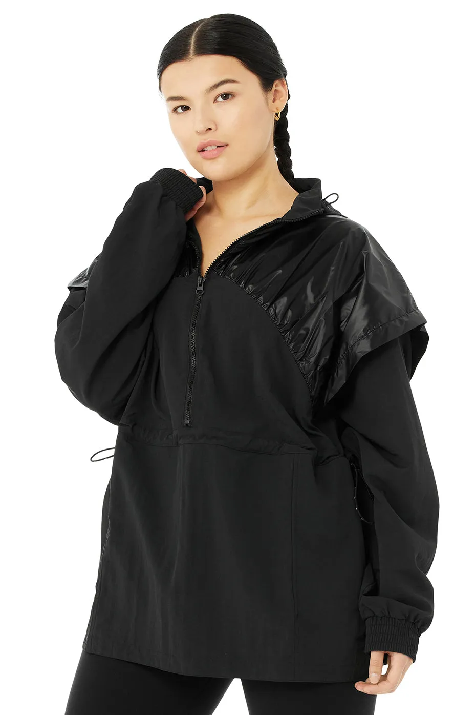 Remix Half Zip Pullover - Black