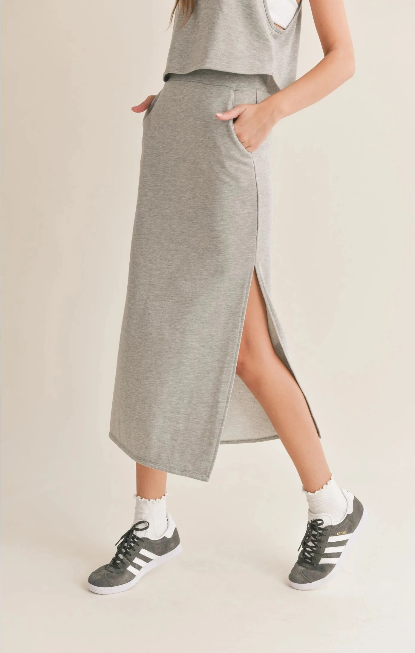 Sadie & Sage Break a Sweat Maxi Skirt