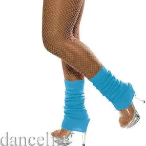 SALE - NEON BLUE LEG WARMERS