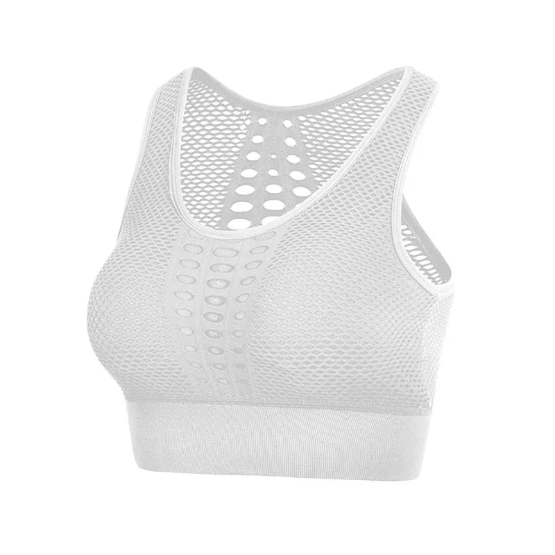 Seamless Lattice Back Sports Bra