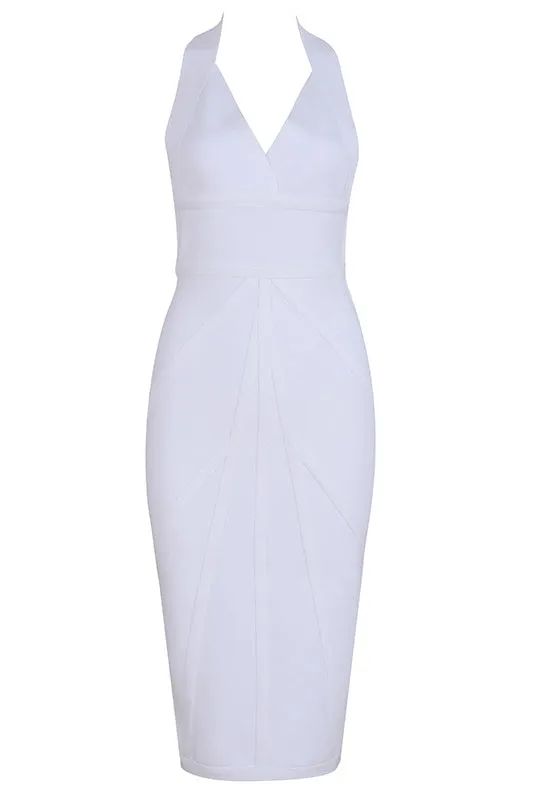 Sexy Knee Length Halter Cocktail Party Bandage Dress