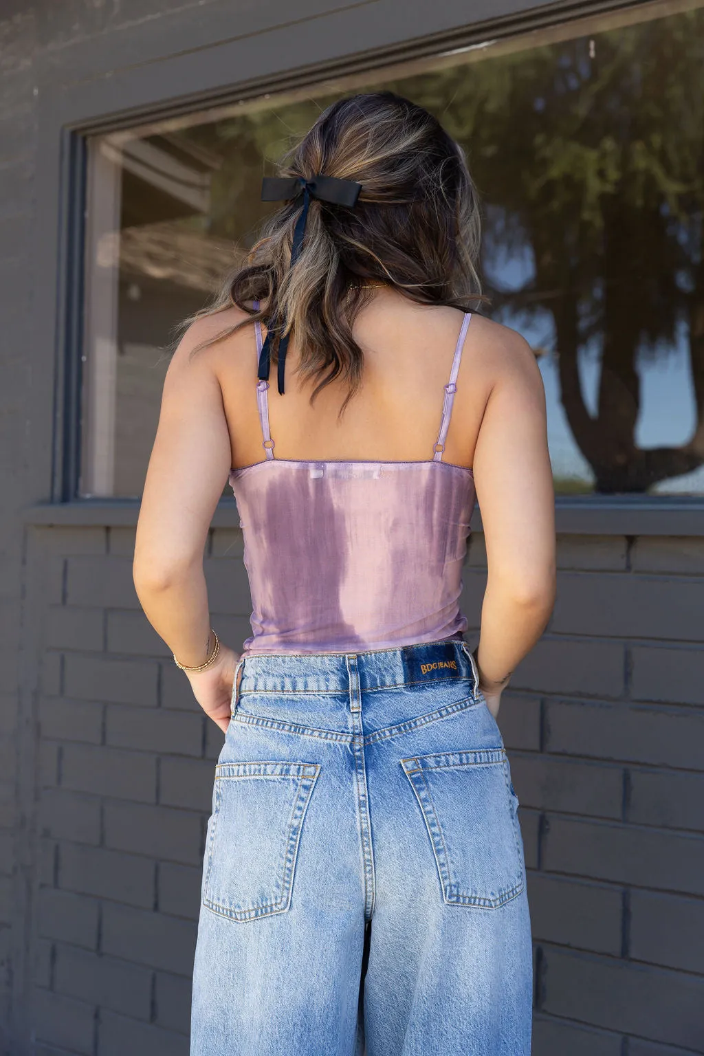 Sheer Mesh Cami Top