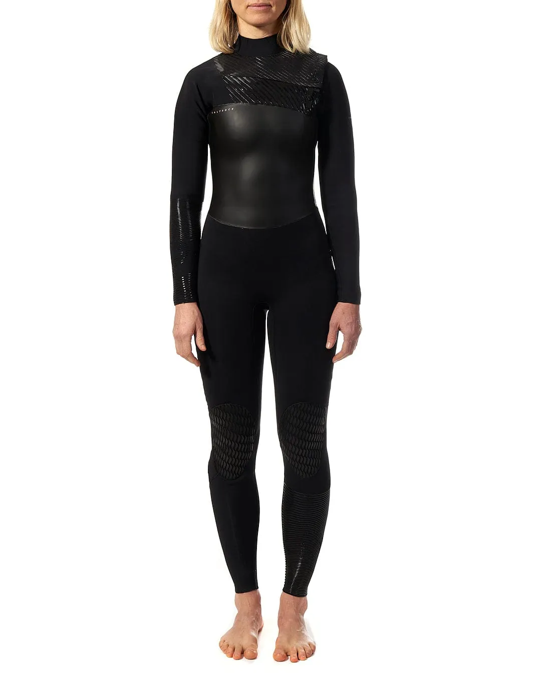 Shockwave - Womens 3/2 Front Zip Full Wetsuit - Black