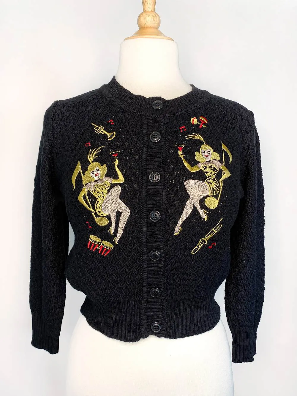 Showgirls Cardigan in Black