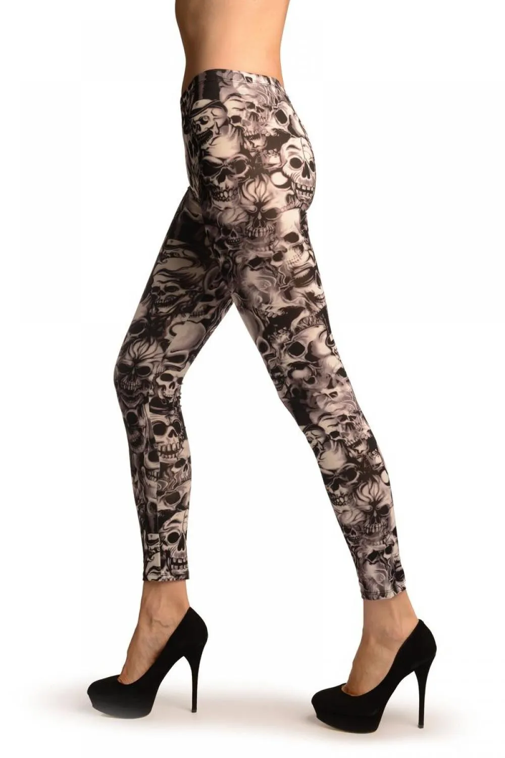 Skulls & Fire (Halloween) Leggings