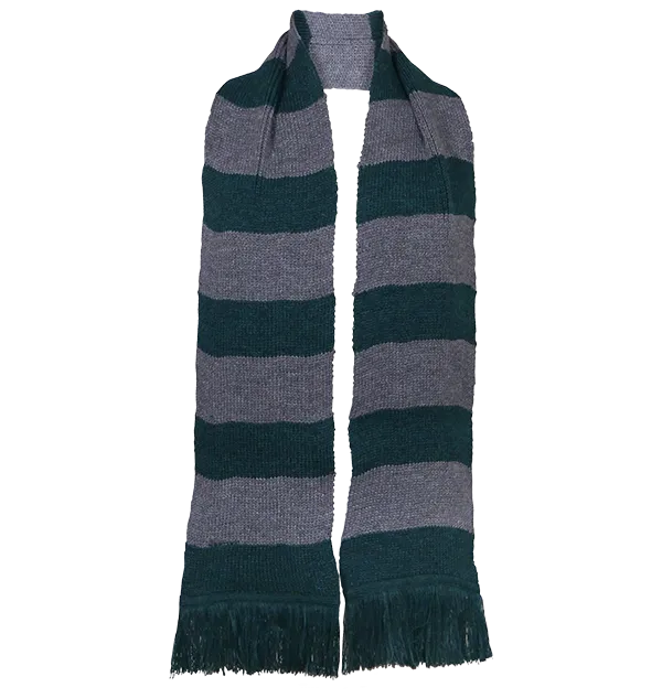 Slytherin Wide Stripe Scarf from Lochaven