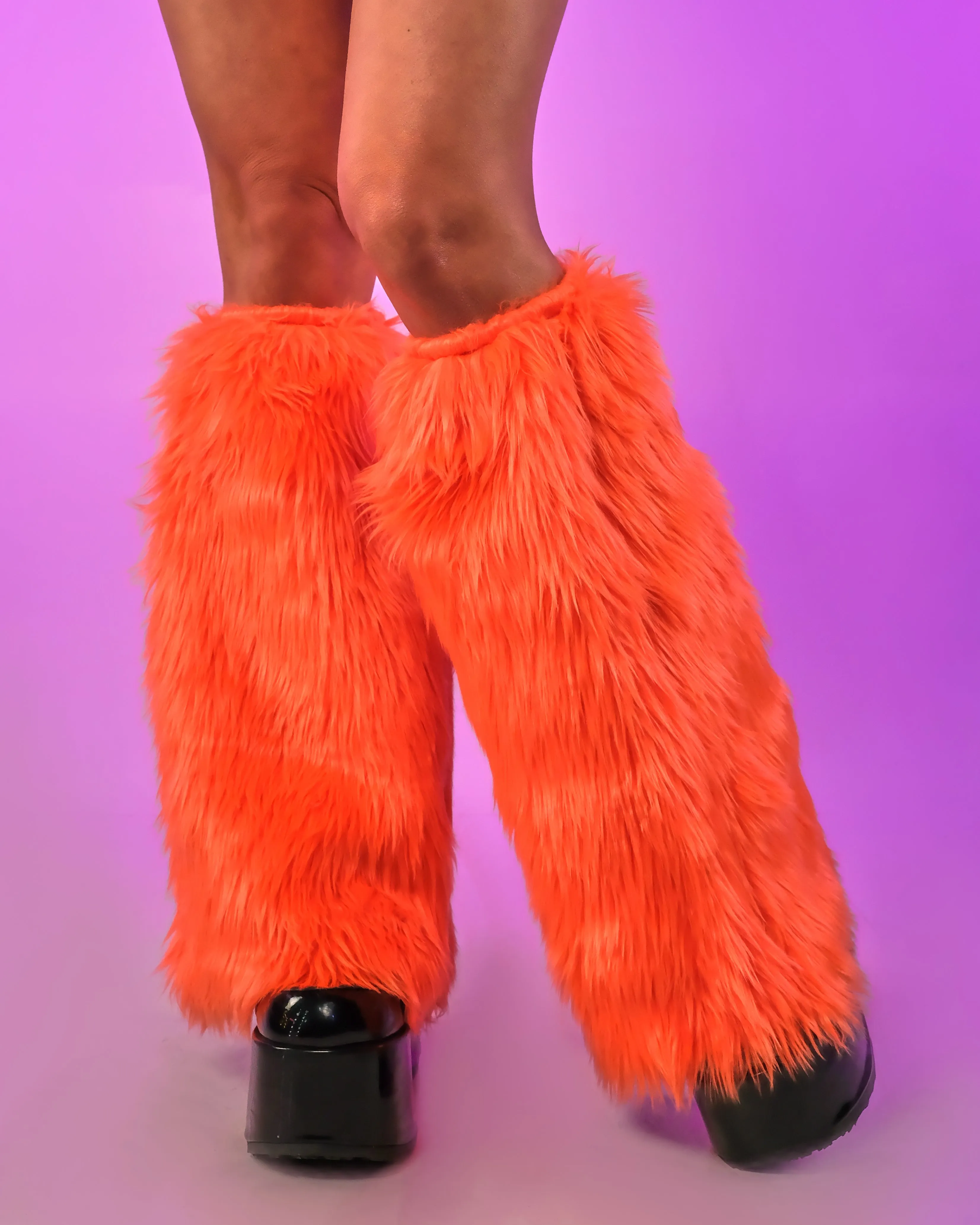 Solid Fluffy Leg Warmers