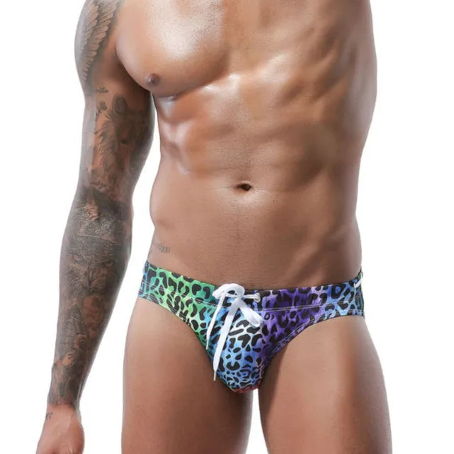 Solid Laced Waist Sporty Men Briefs