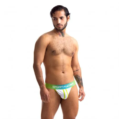 Sport Fucker Jersey Jock - X-Large (Green/White)