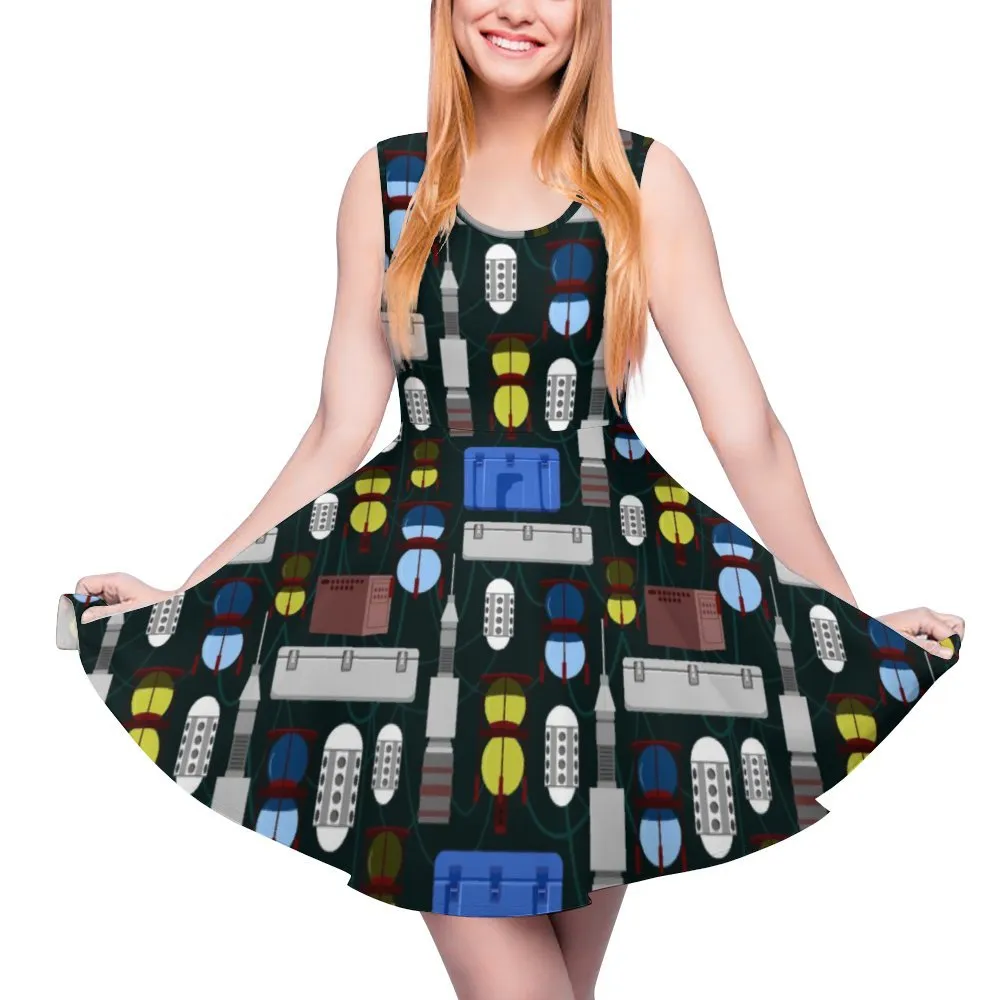 Star Wars Droids Women's Sleeveless Round Neck Skater Dress