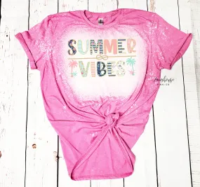 Summer Vibes Bleached Shirt