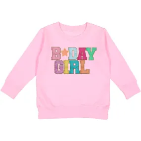 SWE Birthday Girl Patch Pullover in Pink