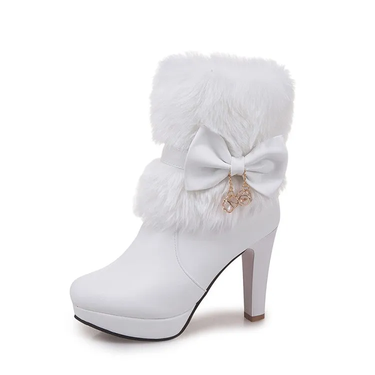 Sweet princess high heel women's ankle boots