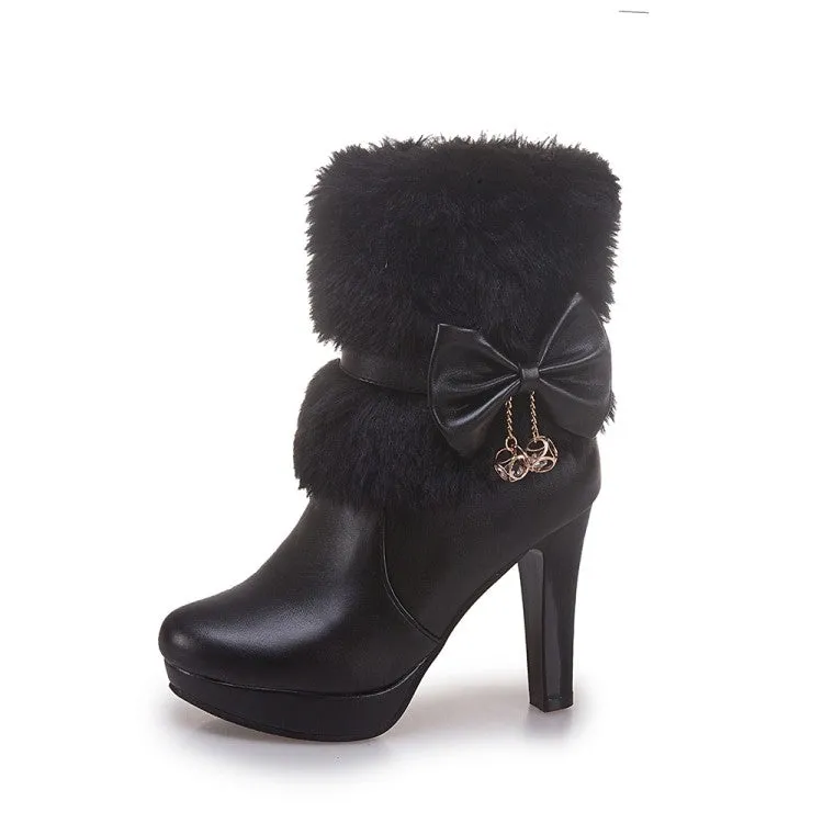 Sweet princess high heel women's ankle boots