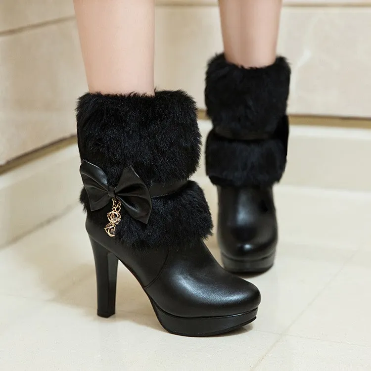 Sweet princess high heel women's ankle boots