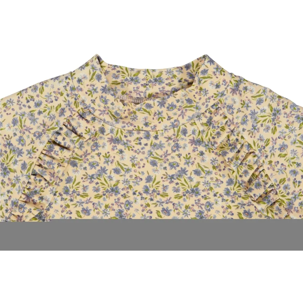 Swim T-Shirt Cecilie - blue flowers