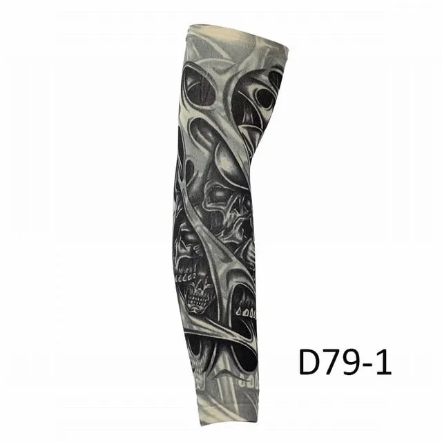 Tattoo Printed Cycling Arm Sleeves