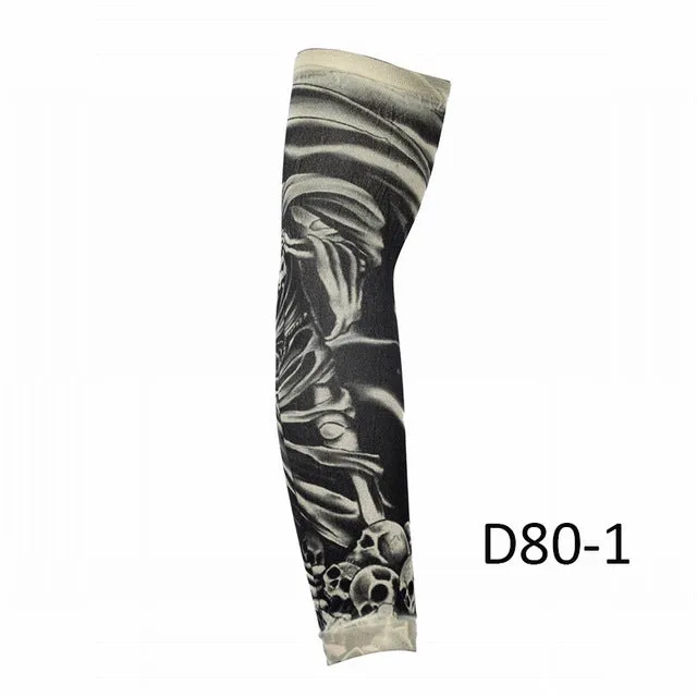 Tattoo Printed Cycling Arm Sleeves