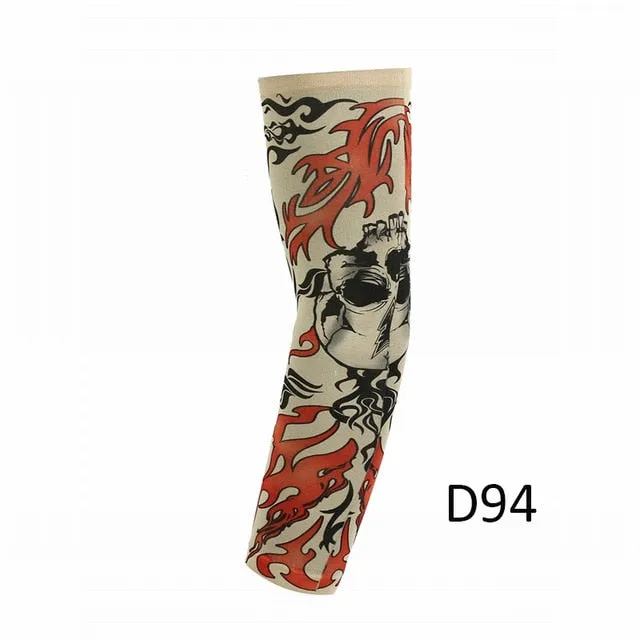 Tattoo Printed Cycling Arm Sleeves