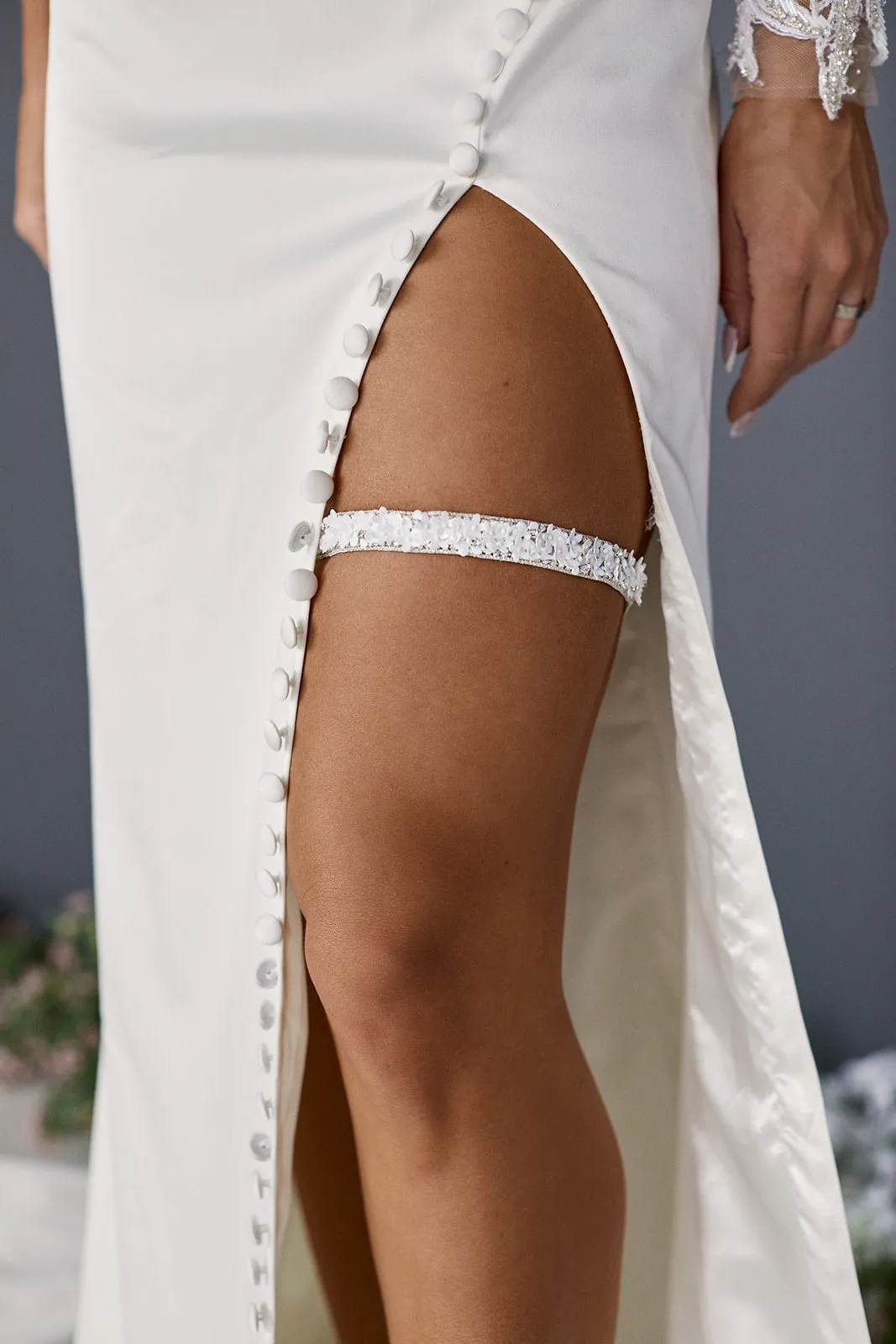 The Daphne Flower Wedding Garter