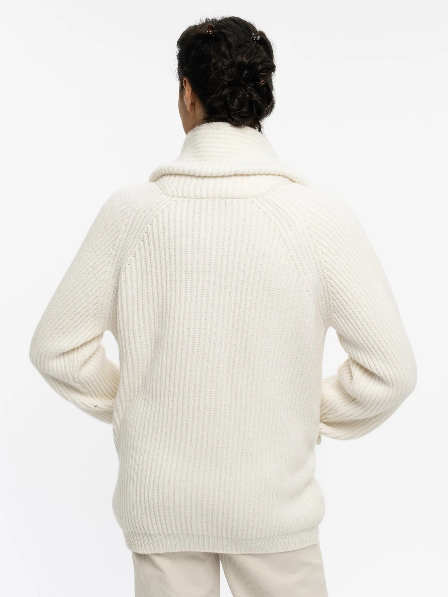 THE KENNEDY CARDIGAN | ICE WHITE