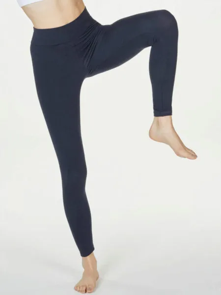 Thought Midnight Navy Heavy Bamboo Jersey Leggings