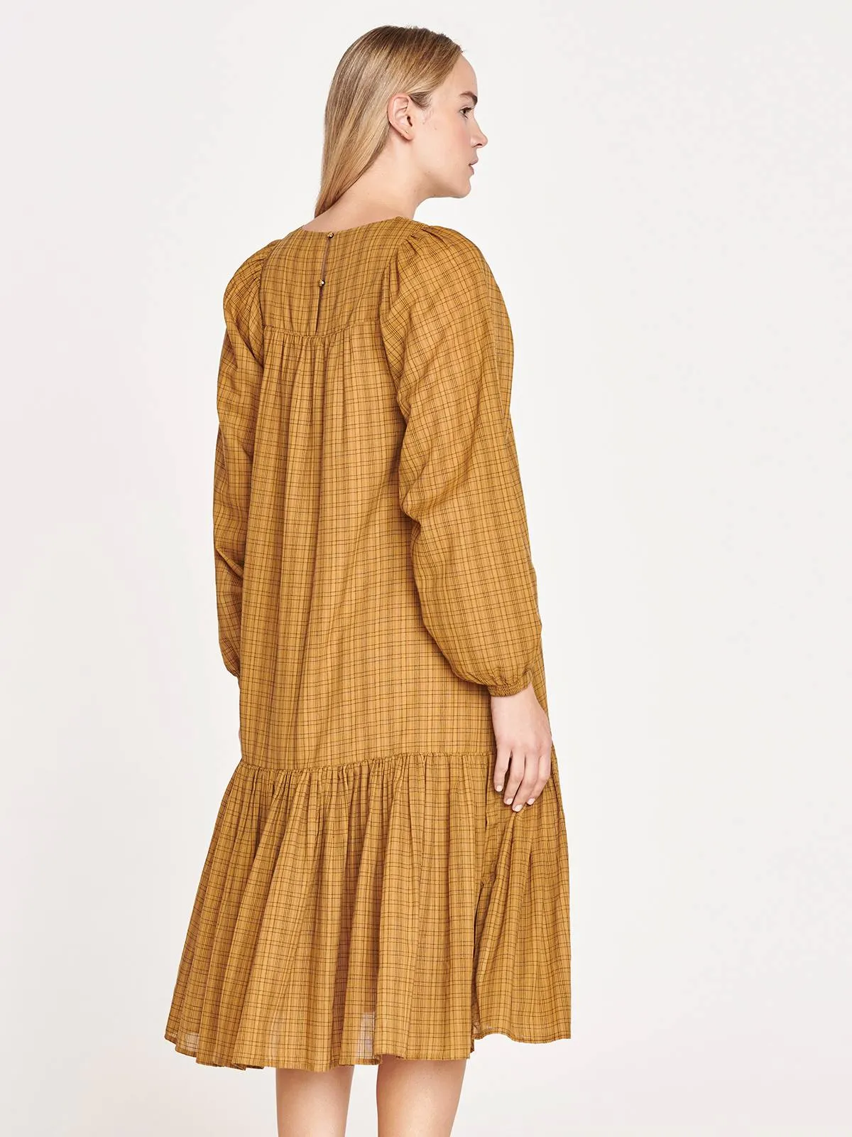 Thought Straw Yellow Nona Smock Dress