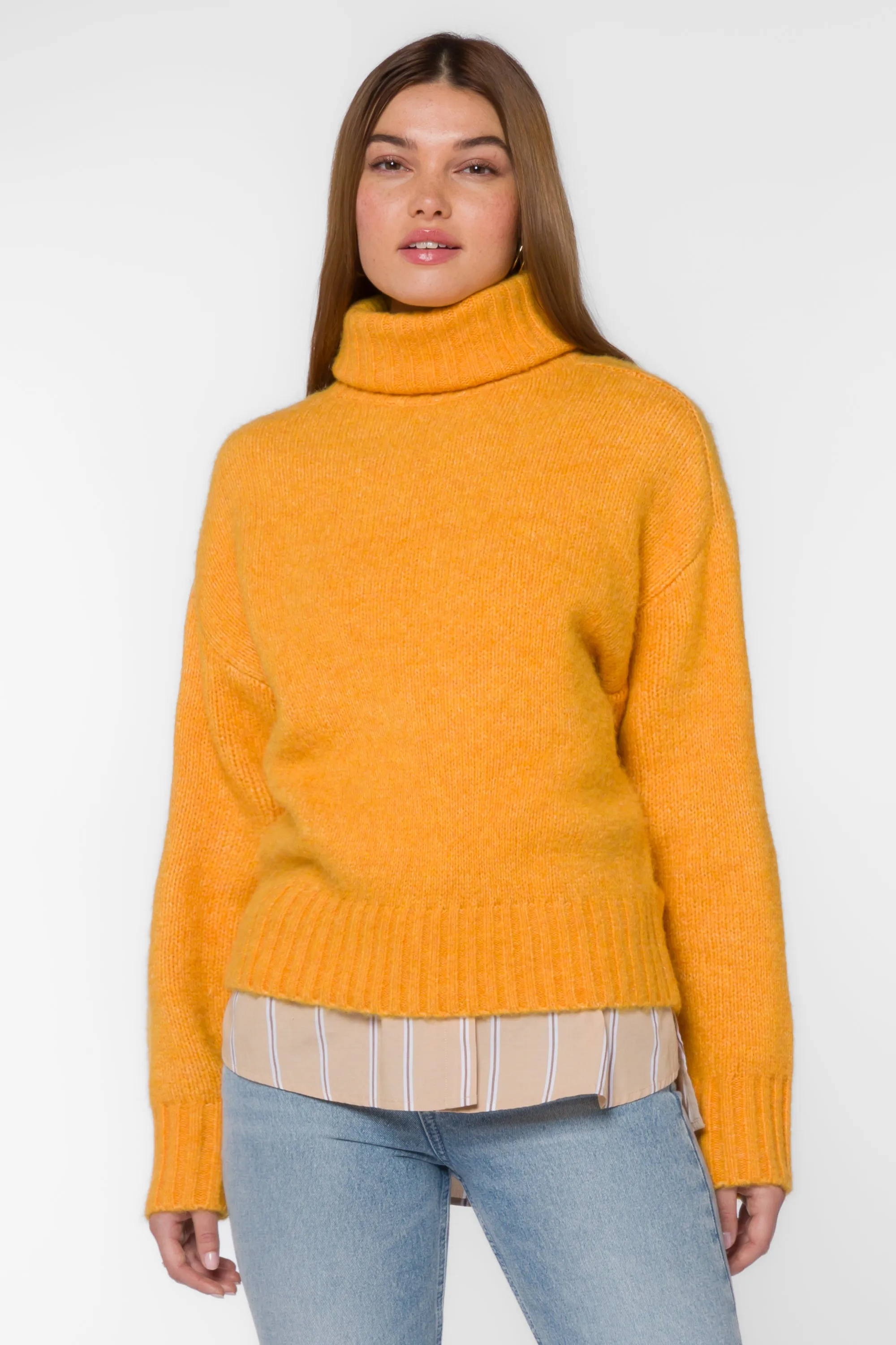 Tillie Marled Orange Sweater