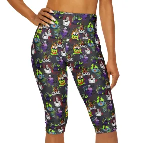 Villain Teacups Athletic Capri Leggings