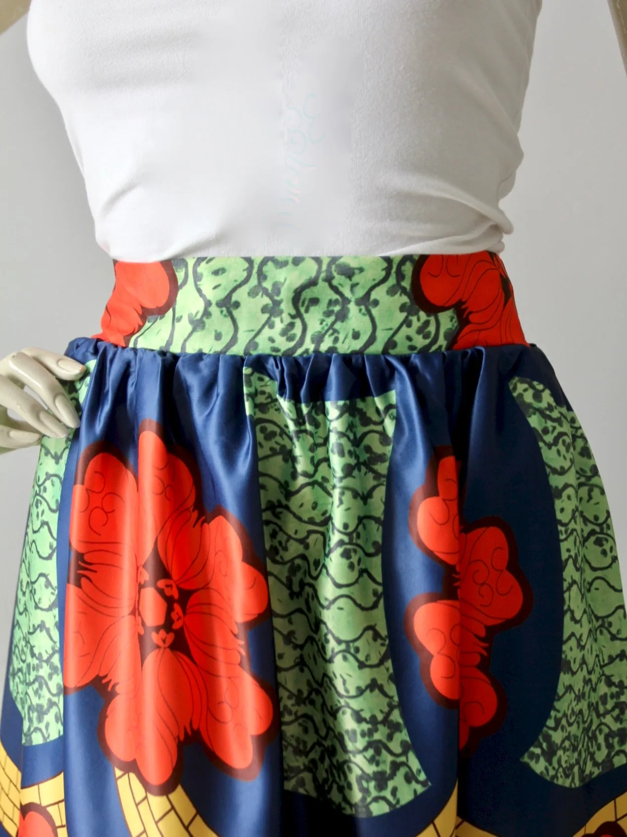 vintage 70s maxi skirt