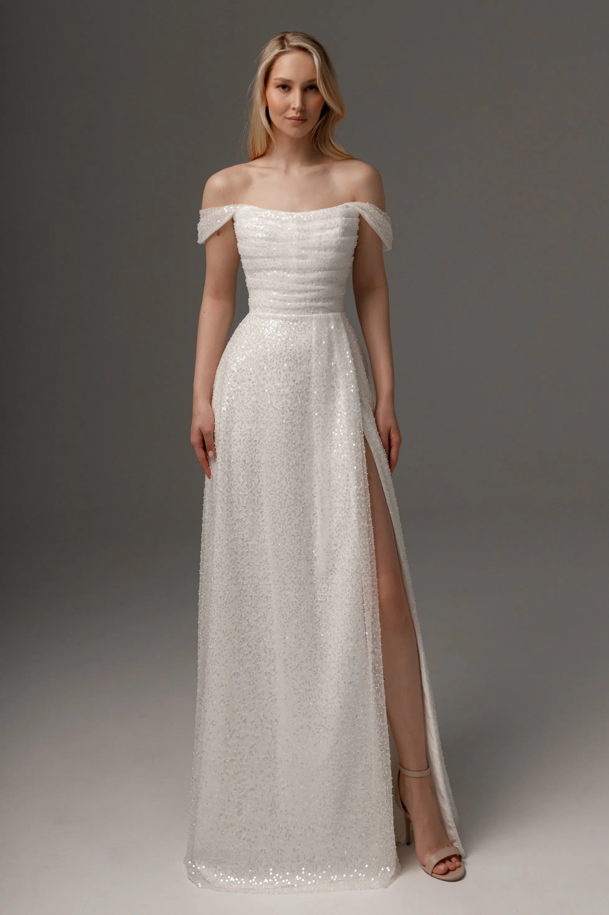 Wedding Dress Elu with Detachable Straps